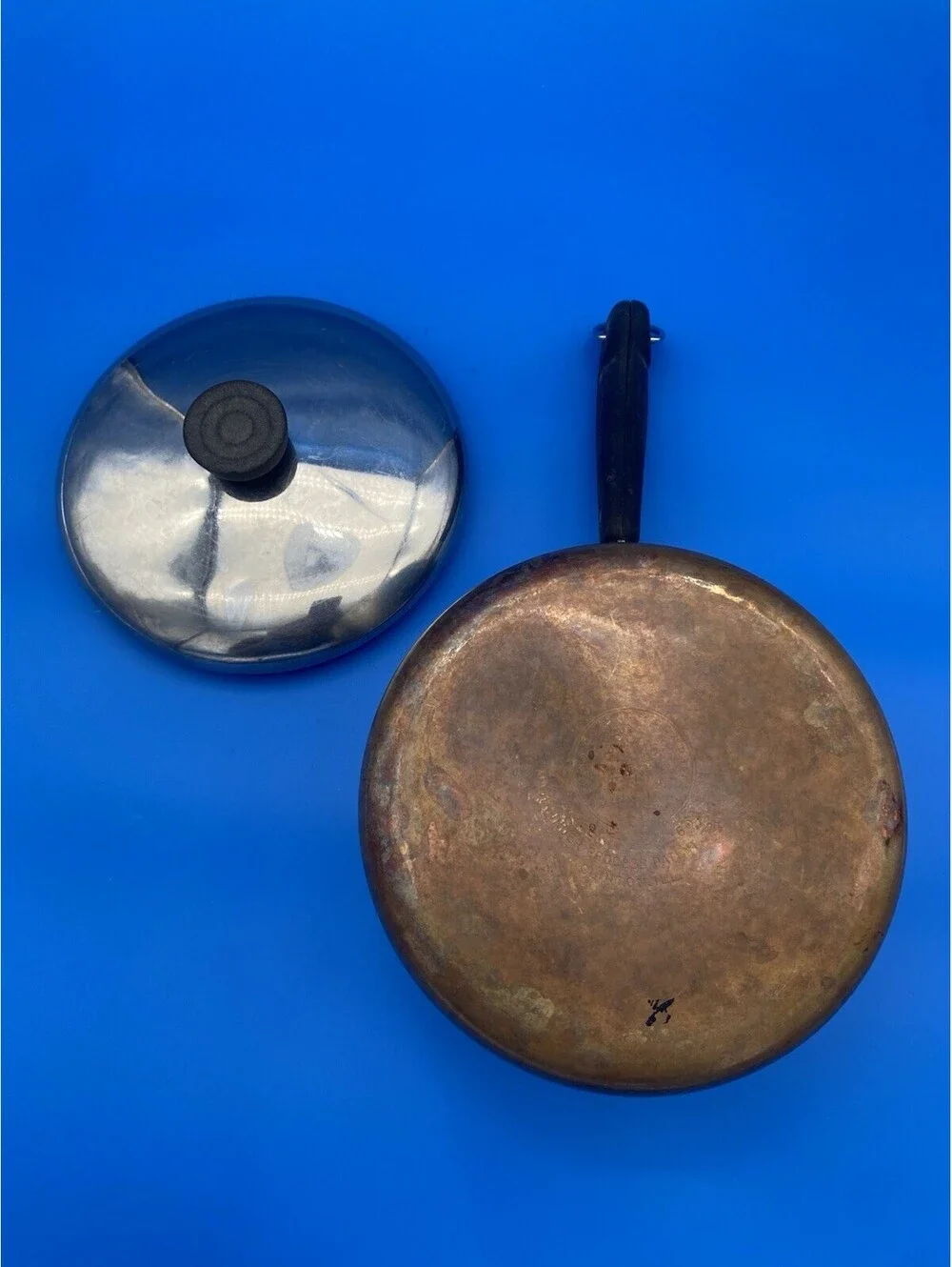 Revere Ware 7 Pieces of Copper Bottom Cookware Saucepans w Lids & Measuring Cup